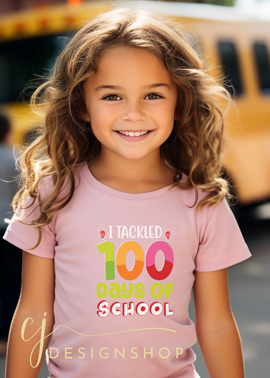 I tacked 100 days of school Youth T-shirt