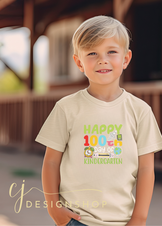 Happy 100th day of Kindergarten Youth T-shirt