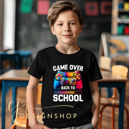 Game Over Back to School T-shirt