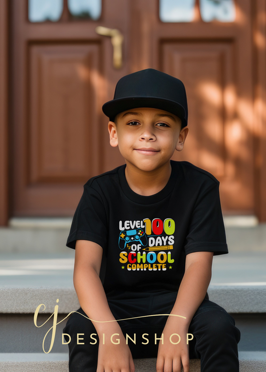 Level 100 days complete Youth T-shirt